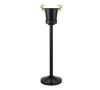 JIANBOHAIRS Stainless Steel Ice Bucket with Stand,Deer Head Handle Wine Chiller Buckets for Christmas Wedding Bars for Wine, Drinks, Bar, Beverage Cooler(Medium)
