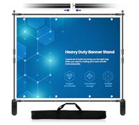 Jiang&Rong Soporte para telón de fondo de fotos de 10 x 8 pies (ancho x alto), kit de soporte de fondo de cabina, soporte de marco ajustable para paso y repetición, soporte de exhibición de tubo