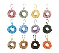 Jiangbered 1 Juego de Loom Potholder Loops con Tiras Elásticas para Telar Tejido Incluye Herramienta de Tejido Manual Aros para Pulseras Artesanales Y Kit DIY Ad, 12 Colores 192pcs, Individual