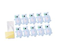 Jiangbered 10 Bolsas para Dulces, Bolsas para Empacar, con Tarjetas de Animales, Bolsas Multiusos con Tarjetas de Repostería con Dibujos Animados para D, coala, tal como se describe