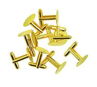 Jiangbered 10 Piezas de para Puños, Placas Traseras en para Puños, Oro
