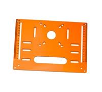 Jiangbered Base Circular para Placa Base para Cortadora de Madera Placa Insertable para Fresadora de Banco Placa Giratoria de 5mm Espesor de Insta, 28cmx20cm