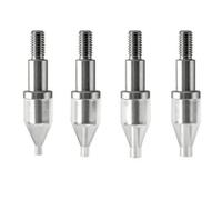 Jiangbered Cabezal Compresión con Punta Cónica Acrílico Transparente Universal Tornillo Manual para Relojeros