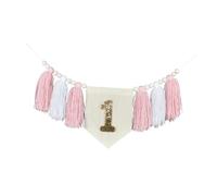 Jiangbered Pancarta para Silla Alta de Primer Cumpleaños, Accesorios para Fotos, Adorno Colgante, Decoración para Guardería, Decoración Navideña para El Hogar, D, Estilo B, Individual