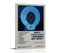JIANGDANPPBEM Childish Gambino - Awaken, My Love! Póster DecoMotif para decorar tu espacio, define tu estilo, marco de 30 x 45 cm, Gambino infantil - Despertar, mi amor!