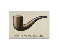 JIANGDANPPBEM Póster de La Trahison Des Images DecoMotif para decorar tu espacio, define tu estilo, 30 x 45 cm, estilo sin marco