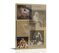 JIANGDANPPBEM Tate Mcrae - Póster con texto en inglés «So Close to Whate», para decorar tu espacio, define tu estilo, 30 x 45 cm, marco de Tate Mcrae, tan cerca de lo que