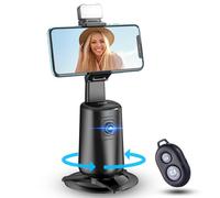 jiangler- Trípode con seguimiento automático de rostro, rotación de 360°, soporte para teléfono con seguimiento automático, sin aplicación, soporte para cámara de teléfono con control remoto y por ges