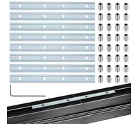 JiangLin 8 conectores de perfil de aluminio, perfil de aluminio 30 x 30, conector de perfil de acero al carbono galvanizado, perfil de barra para perfil de aluminio 3030 3060