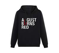 JIANGPANGUANLAN August Burns Red Band Logo Men Hoodies Unisex tee Black Pullover Sweatshirts S
