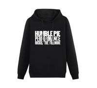 JIANGPANGUANLAN Humble Pie Live At The Fillmore Men Hoodies Unisex tee Black Pullover Sweatshirts M
