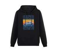 JIANGPANGUANLAN I Never Dreamed I D Grow Up To Be A Super Sexy Pontoon Captain But Here I Am Killing It Men Hoodies Unisex tee Black Pullover Sweatshirts S