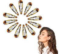 Jiangshaoshuai 12 pinzas de metal para el pelo, pinzas vintage de carey para el pelo, adecuadas para mujeres y niñas, adecuadas para todo tipo de cabello