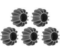 Jiangshaoshuai Bolas de silicona para lavandería, juego de 5 unidades, antisuciedad y enredos, reutilizables, adecuadas para lavadoras de tambor, ondas y totalmente automáticas, gris/blanco