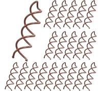 Jiangshaoshuai Juego de 20 pinzas para el pelo en espiral, pinzas de aleación en espiral, descargador de pelo, con cabeza redonda resistente a los arañazos, adecuadas para mujeres (marrón)