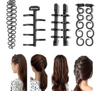 Jiangshaoshuai Juego de herramientas de tejido multiusos para peinado, portátil, ideal para la vida diaria y fiestas