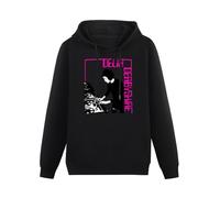 JiangXiaoYu Delia Derbyshire Limited Edition Tribute Men Hoodies Unisex Tee Black Pullover Sweatshirts, Negro , M