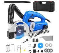 JIANGYUXINLI 1200W Limpiador De Juntas De Azulejos EléCtrico Amoladora Angular, 9000 RPM con Cubierta Protectora Transparente Y Polea De Asistencia para Grietas Y Huecos De Azulejos DoméSticos