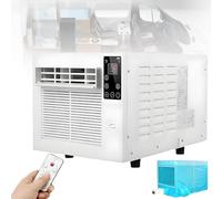 JIANGYUXINLI 280W 1881 BTU Mini Aire Acondicionado, Climatizador Portátil, Enfriador con Compresor, Silencioso 45dB, bajo Consumo, sin Unidad Exterior, Deshumidificador, para Tienda, Caravana, Camper