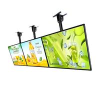 JIANGYUXINLI Caja Luz LED para Menús, Monitor Publicitario Ultra Delgado y Marco Snap, Pizarra Menú Digital con Luz Trasera para Pared en Cafés y Tiendas