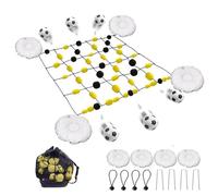 JIANGYUXINLI Entrenador Rebote fútbol | Sistema Portátil de Entrenamiento para Porteros | con Deflector Regulable Herramienta de Desarrollo de Reflejos | con Superficie de Rebote Ajustable
