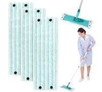 JIANGZHIB Juego de 3 cabezales para Leifheit Clean Twist XL, 48 x 15 cm para Leifheit Bodenwischer Set, microfibra, fregona para todo tipo de suelos, fácil de descontaminar