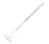 JiangZShangM Vinómetro de Vidrio 0-25% para Medición de Alcohol en Vino e Hidromiel, Medidor de Alcohol para Vino para Cerveceros Caseros, Vinómetro para Amantes de la Hidromiel y el Vino