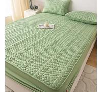 JIANINGHOME - Protector de colchón impermeable, 180 x 200 cm, sábana bajera de jersey suave de algodón