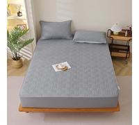 JIANINGHOME Protector de colchón impermeable, sábana bajera ajustable de 120 x 200 pulgadas, fácil de cuidar y limpiar, material suave, resistente al encogimiento y a la decoloración