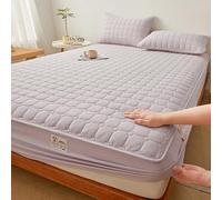 JIANINGHOME Protector de colchón impermeable, sábana bajera ajustable de 180 x 200 pulgadas, fácil de cuidar y limpiar, material suave, resistente al encogimiento y a la decoloración