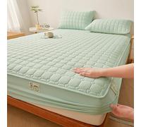 JIANINGHOME Protector de colchón impermeable, sábana bajera ajustable de 90 x 200 pulgadas, fácil cuidado, suave y cómodo