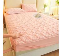 JIANINGHOME Protector de colchón impermeable, sábana bajera ajustable de 90 x 200 pulgadas, fácil cuidado, suave y cómodo