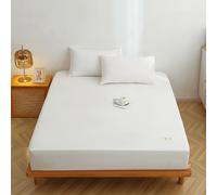 JIANINGHOME - Sábana bajera (150 x 200 cm, transpirable, suave, protege gruesa)