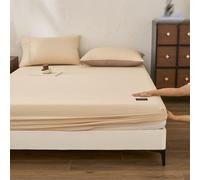 JIANINGHOME Sábana bajera ajustable de 180 x 200 cm, de algodón extraprofunda, fácil de limpiar