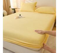JIANINGHOME Sábana bajera ajustable de forro polar, 200 x 220, buena como protector de colchón