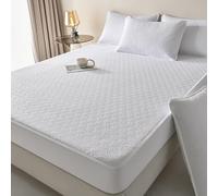 JIANINGHOME Sábana bajera impermeable, 150 x 200 cm, suave, resistente, rica, con bolsillo profundo