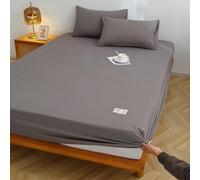 JIANINGHOME - Sábana bajera totalmente elástica 90 x 200 cm, bolsillo de profundidad, sábana bajera de algodón fino, suave, sin planchar