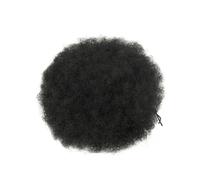 jianjunchaling Afro Puff Cordón Coleta de Caballo Kinky Curly Bun Pelo Sintético Corto Extensiones de Cabello para Mujeres Negras Niñas Cabello Ponytail para Mujeres Chicas (Negro)