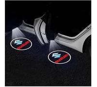 JianJunSuper 2 Piezas luz de Bienvenida del Coche para Suzuki Jimny SX4 Swift Vitara,Proyector de Luz para Puerta de Coche lámpara de proyector con Logotipo Coche Accesorios
