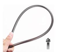 jianpan Serpiente de inodoro | Tubo de resorte de taladro eléctrico, removedor de obstrucciones de inodoro, herramientas de fontanería telescó de acero inoxidable, extremo de tubo de plástico que