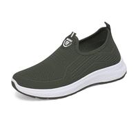JIANROU Zapatillas deportivas para mujer, zapatillas de deporte, zapatillas de caminar, ligeras, duraderas, para mujer, zapatos negros, deportivos, informales, verde, 37 EU