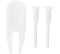 JIANSHUILIAN Kit de accesorios de pelota de yoga duradera de 3 piezas, incluye adaptador de tapón de aire y 3 tapones de repuesto