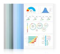 JIANTA 20 Unidades Encuadernador A4, Cubiertas de Informe A4, Plástico Carpeta de Archivos con Barra Deslizante para Oficina Escuela, Capacidad aproximada 60 Hojas, Verde + Azul