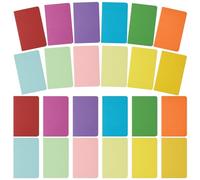 JIANTA A6 Bloc de Notas, Pack de 24 Cuaderno de Notas, Libreta A6 Líneas, Cuaderno Pequeño Cubierta de Papel Kraft de 12 Colores para Notas, Escritura, Oficina, Presupuesto, Lista, Escuela