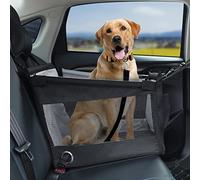 JIANYANA Dog Car Seat Extra,2 en 1 Dog Car Seat & Travel Bed-Waterproof Pet Car Hammock with Safety Seatbelt Straps,Ventilation Mesh Removable Washable Pad,Portable Mat Carry Handle Pocket