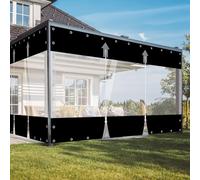 jianyana Lonas Impermeables Exterior, 650 G/M² PVC Toldo Transparente Exterior Lona Impermeable Transparente para Cenador, Porche