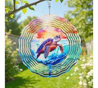 jianyana Wind Spinner 3D Hanging Garden Decoration for Indoor Outdoor Rainbow Wind Spinners（10 Inch）