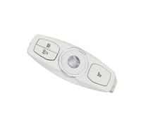 JIANYISR Luz de lectura para coche Compatible Con Ford Focus Mk3 2013-2018 Dos/6 Pines Tres Teclas Interior Interruptor Luz Techo Cubierta Embellecedora OEM BM5113776ED3AM1(1PC-6PIN Three Key)