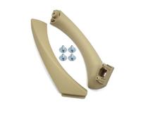 JIANYISR Manija Puerta Interior Coche Kit De Tirador De Puerta Interior LHD RHD con Cubierta Embellecedora Assenmely para Serie 3 E90 E91 E92 316 318 320 325 328i(Beige Right)