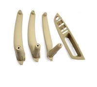 JIANYISR Manija Puerta Interior Coche Manija Puerta Interior Coche LHD RHD Panel Interior Embellecedor Tirar Reposabrazos Cubierta De Panel De Repuesto para X5 X6 E70 E71 E72 2007-2014(RHD Beige Set)